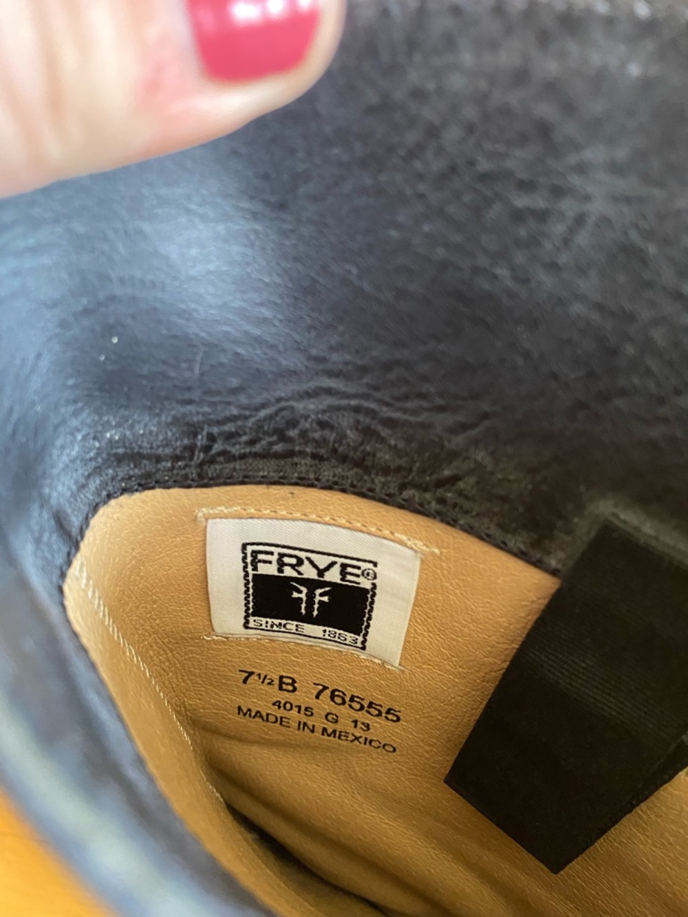 Frye Black Mid-Calf Leather Boots - Picture 7 of 7